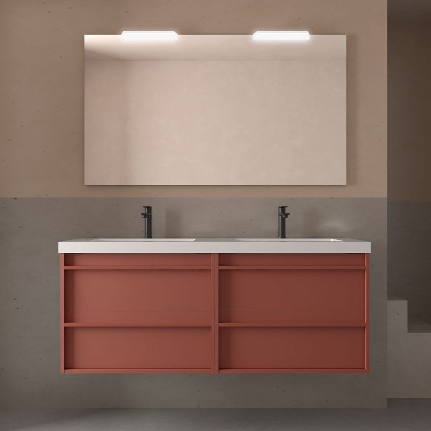 Mueble ATTILA 140 (70+70) Red Satin