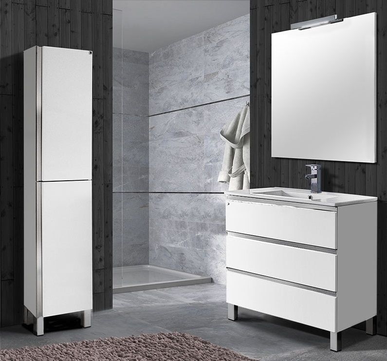 Mueble MALAGA 80 Blanco brillo