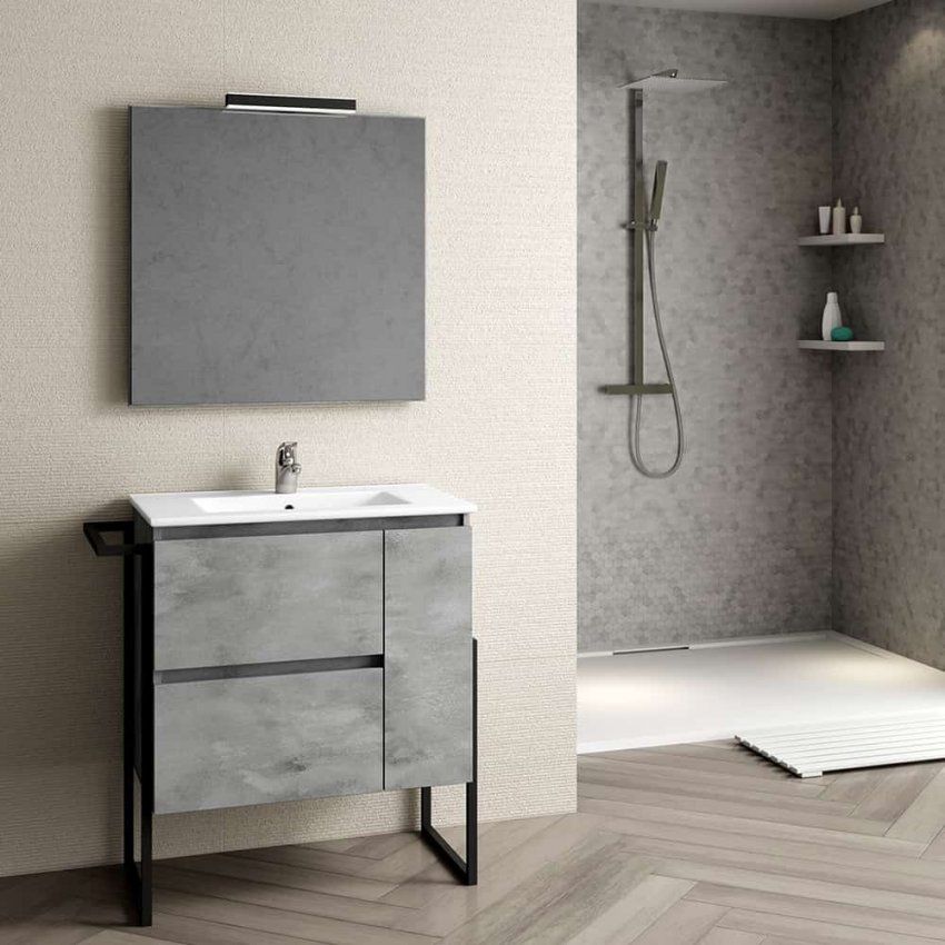 Mueble RIOSA 70 Microcemento Antracita