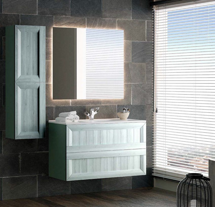 Mueble TERRA 100 Verde mar / Tinte Nata