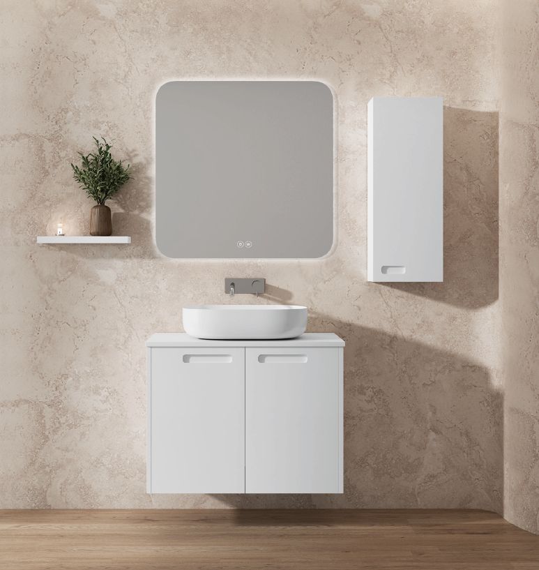 Mueble GAUDI 60 Blanco Mate / Uñeros Blanco Mate