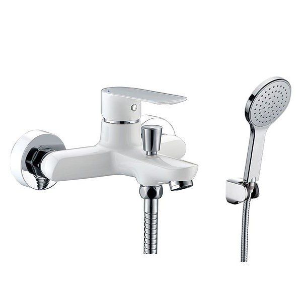 Grifo bañera monomando CASSIO CROMO / BLANCO