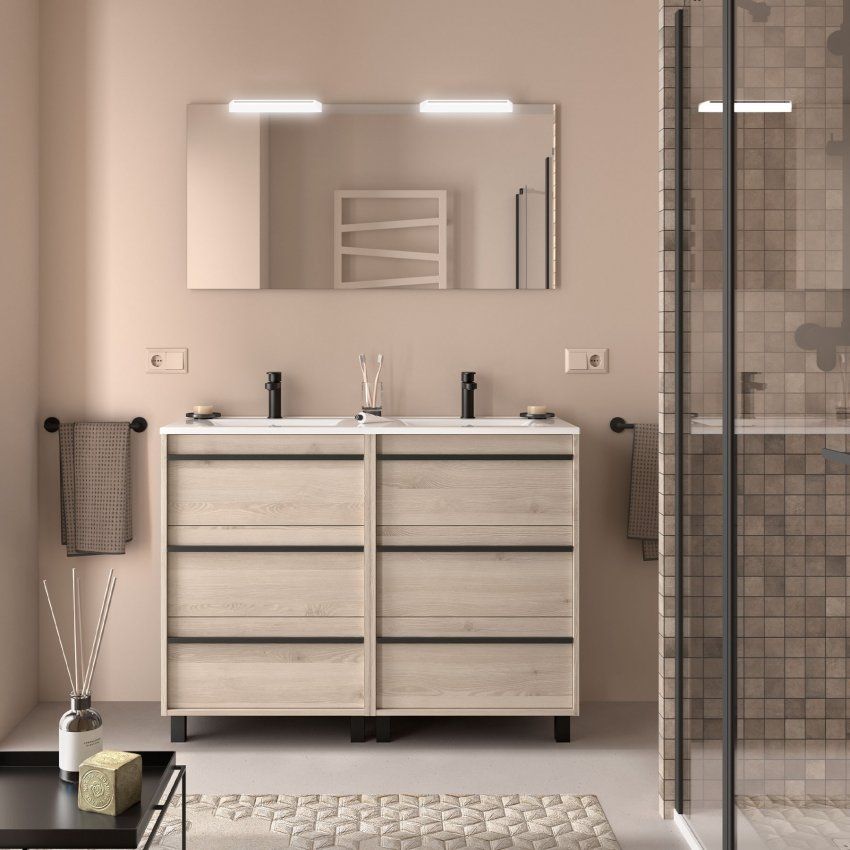 Mueble ATTILA 120 (60+60) Natural