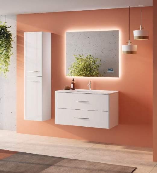 Mueble ROY 100 Blanco Brillo