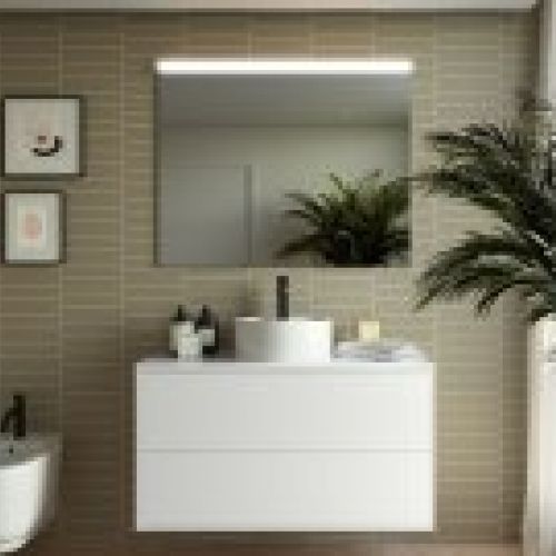 Mueble OPTIMUS 100 White Satin
