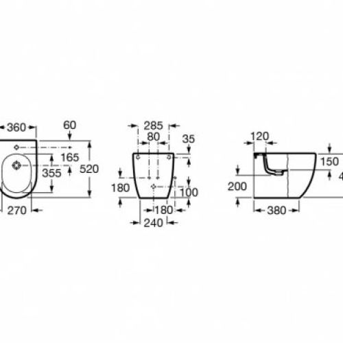 bide meridiam compacto   medidas