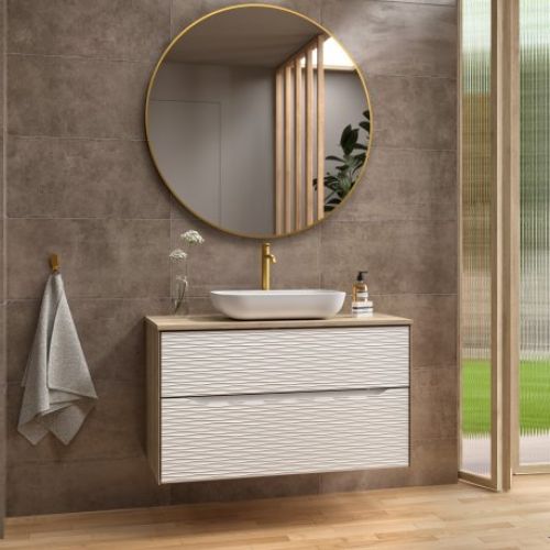 Mueble SAHARA 100 Roble Natural / Blanco