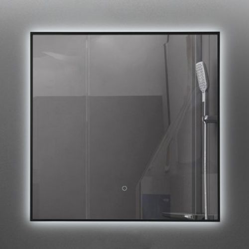 Espejo luz led ENZO Negro