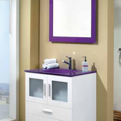 Mueble MENORCA 70 Blanco brillo