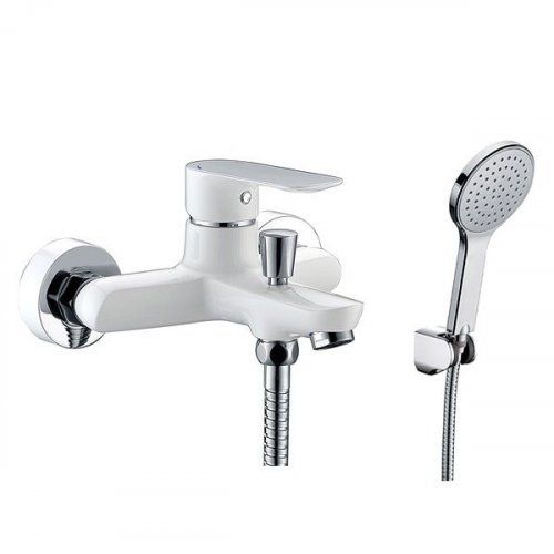 Grifo bañera monomando CASSIO CROMO / BLANCO