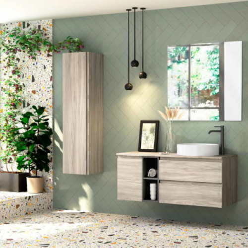 Mueble NAPOLES MODULAR 120 Pino Gris / Gris Grafito