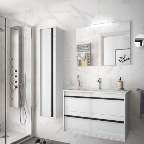 Mueble ATTILA 80 White Satin