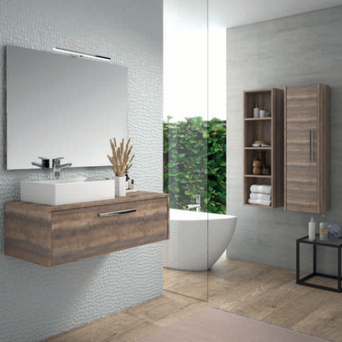 Mueble NATURA "Tirador cromo" 90 Amazonia