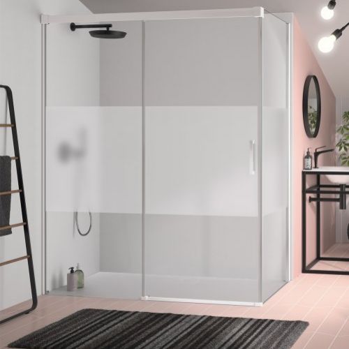 Frontal GLASE BORA "con perfileria en blanco"