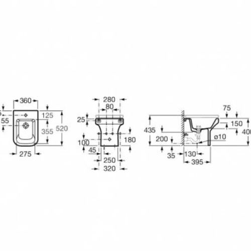 bide dama compacto   medidas
