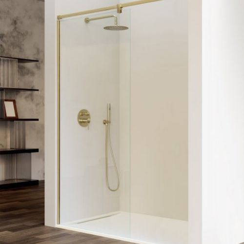 Panel fijo FRESH SALOMÓN Oro cepillado