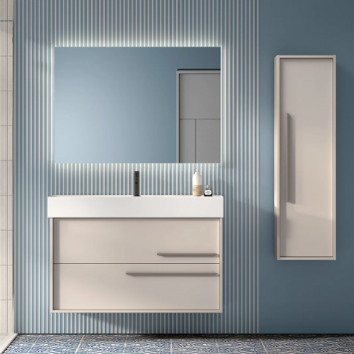 Mueble AQUA 100 Cotton / Tirador Quarzo