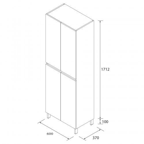 Columna infinity 181x60x37