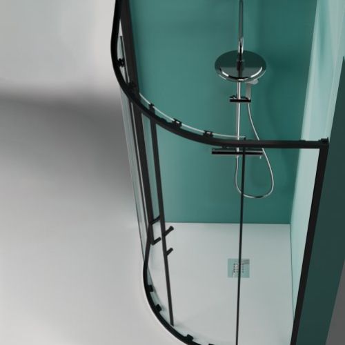 Semicircular PRISMA "Con perfilería en negro"