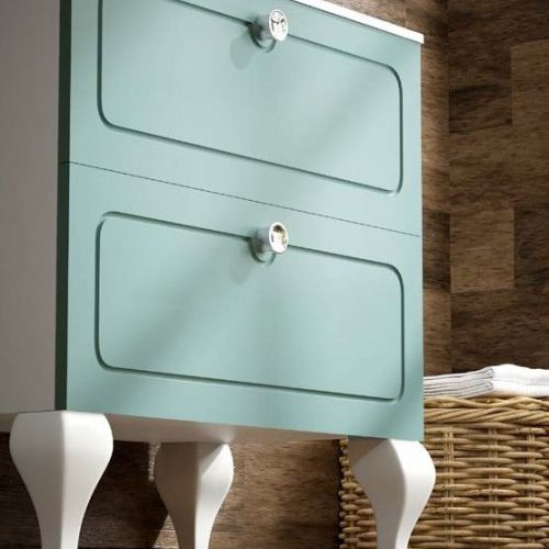 Mueble DALMA 80 Blanco / Verde mar