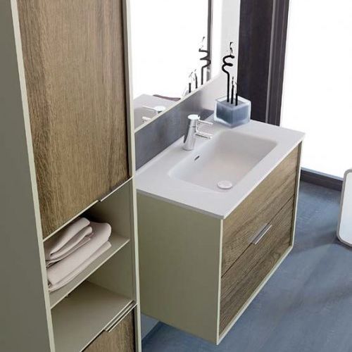 Mueble VINTASS 80 Panna / Tinte Nuez