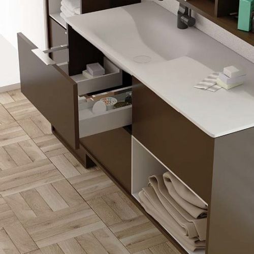 Mueble VINTASS 100 Bronze / Caja Blanco