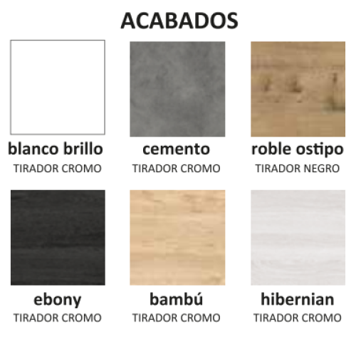 Acabados mueble DUNDEE
