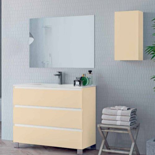 Mueble YAGO 100 Marfil / Barras Blanco