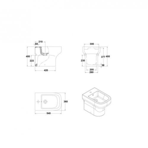 bide mid compacto   medidas