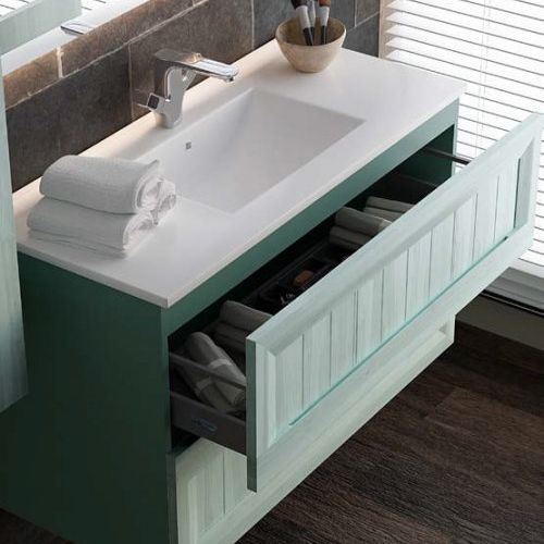 Mueble TERRA 100 Verde mar / Tinte Nata