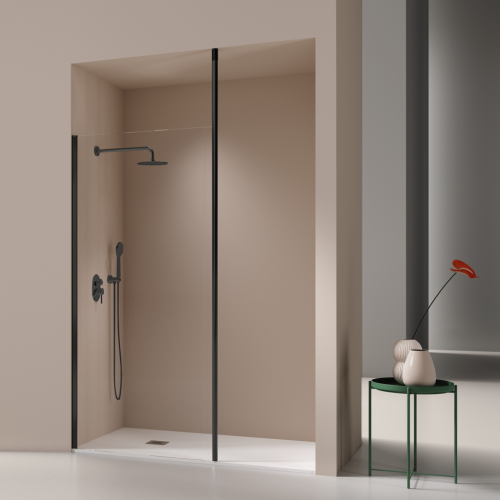 Panel fijo FRESH NEGRO "CON MASTIL A TECHO"