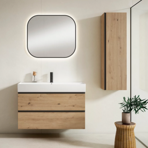 Mueble GRANADA 80 Roble Acosta / Tirador negro