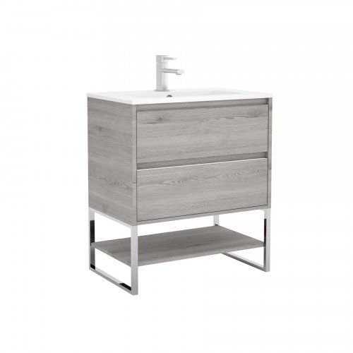 Mueble S40 con patas cromo + balda