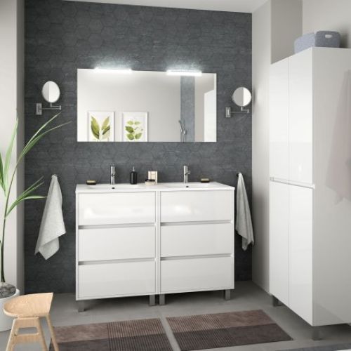 Mueble NOJA 120 (60+60) White Gloss