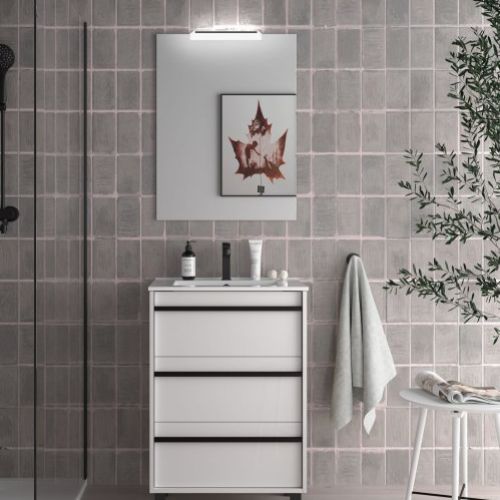 Mueble ATTILA 60 White Satin