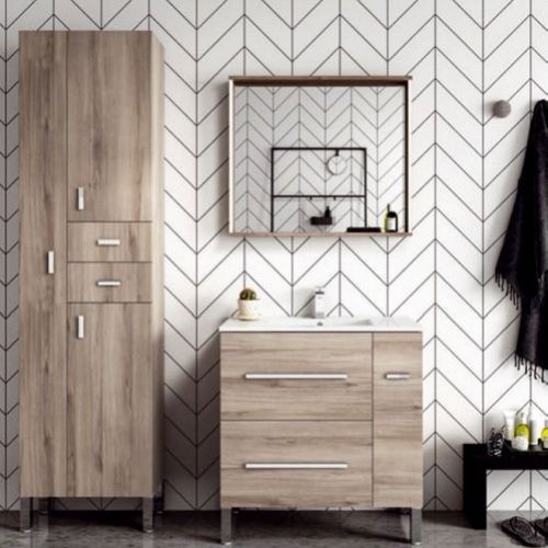 Mueble ELEMENT 80 Alaska (Tiradores cromo)