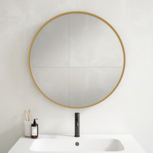 Espejo redondo ALEXA dorado