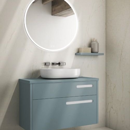 Mueble GAUDÍ 90 Verditer Mate / Uñeros Blanco Mate