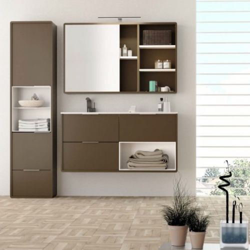 Mueble VINTASS 100 Bronce metalizado / Caja Blanco