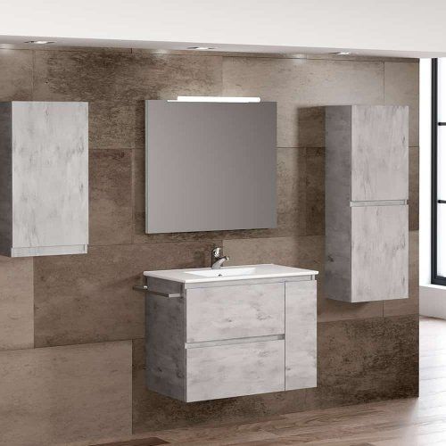 Mueble RIOSA 80 Microcemento Gris