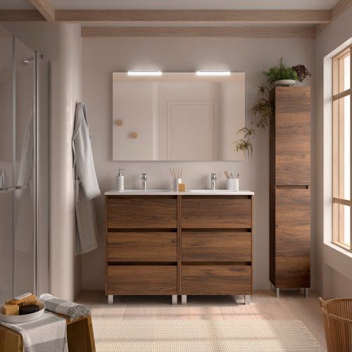 Mueble NOJA 120 (60+60) Nogal Maya