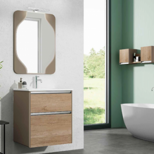 Mueble FLUID 60 Capuccino Mate / Roble Olmo