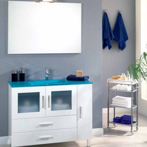 Mueble MENORCA 100 Blanco brillo