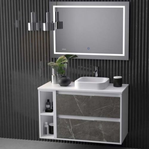 Mueble ZAO MODULAR 100 Blanco / Marquina