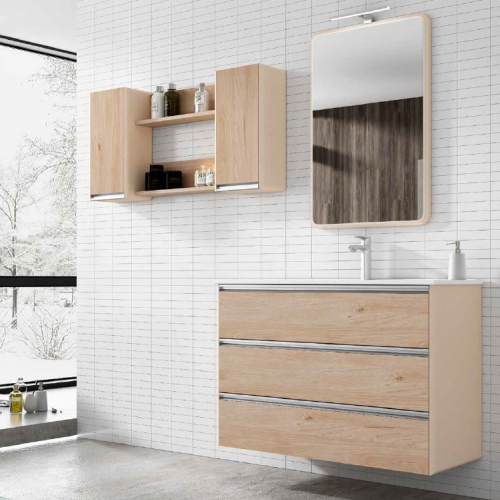 Mueble FLUID 120 Granola mate / Charlestón