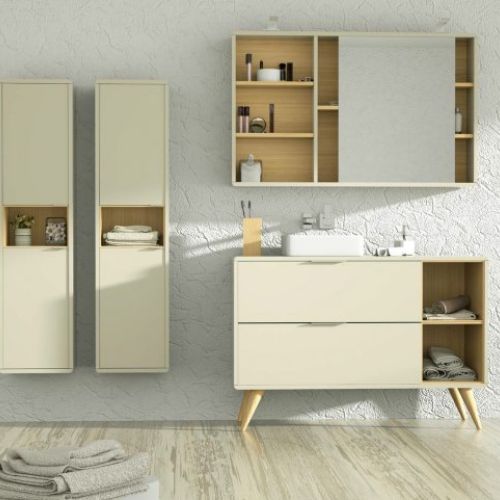 Mueble VINTASS 100 Panna / Cajas Chapa Roble