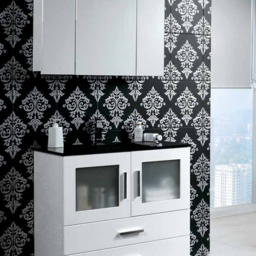 Mueble MENORCA 80 Blanco brillo