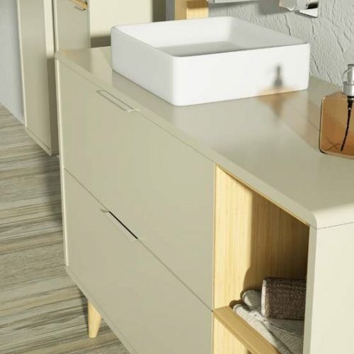 Mueble VINTASS 100 Panna / Cajas Chapa Roble