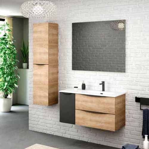 Mueble OSAKA MODULAR 100 Roble Natural / Gris Grafito