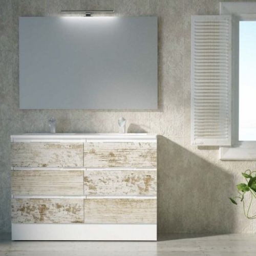 Mueble AQUA 120 (60+60) Blanco / Barry